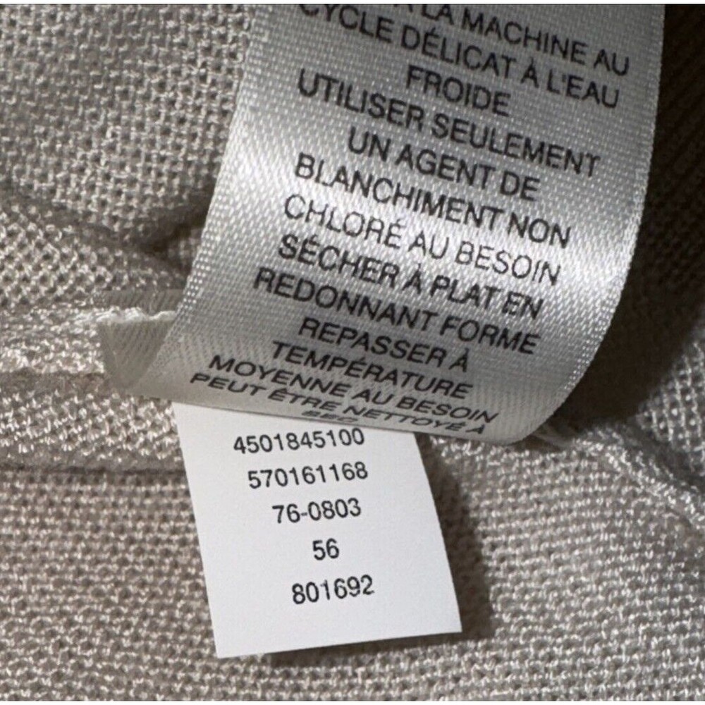 White House Black Market Size Large Cream Cardigan Sweater Open Front - Picture 8 of 9